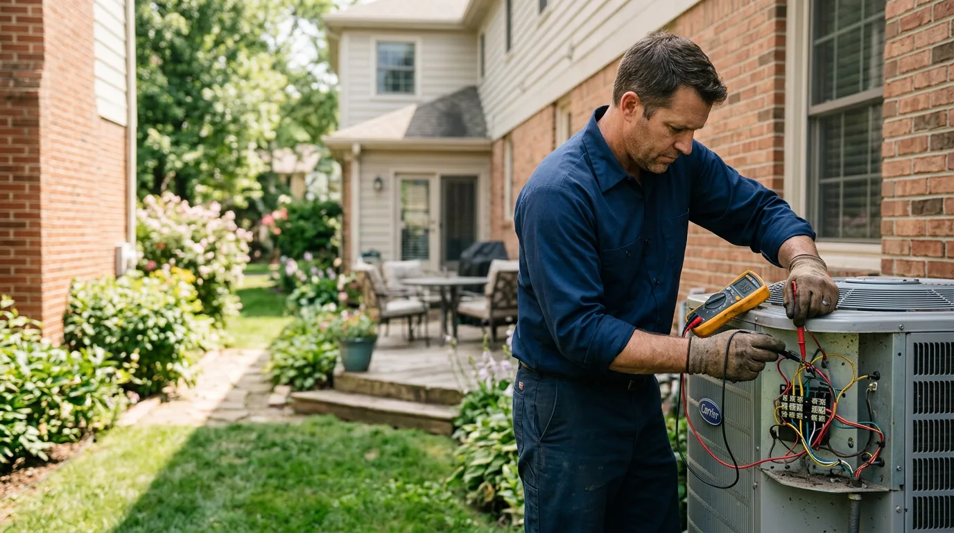 HVAC technician working near Savannah, GA